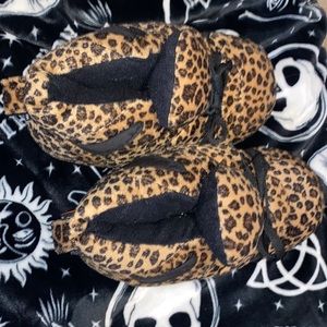 Snooki puffy cheetah slippers